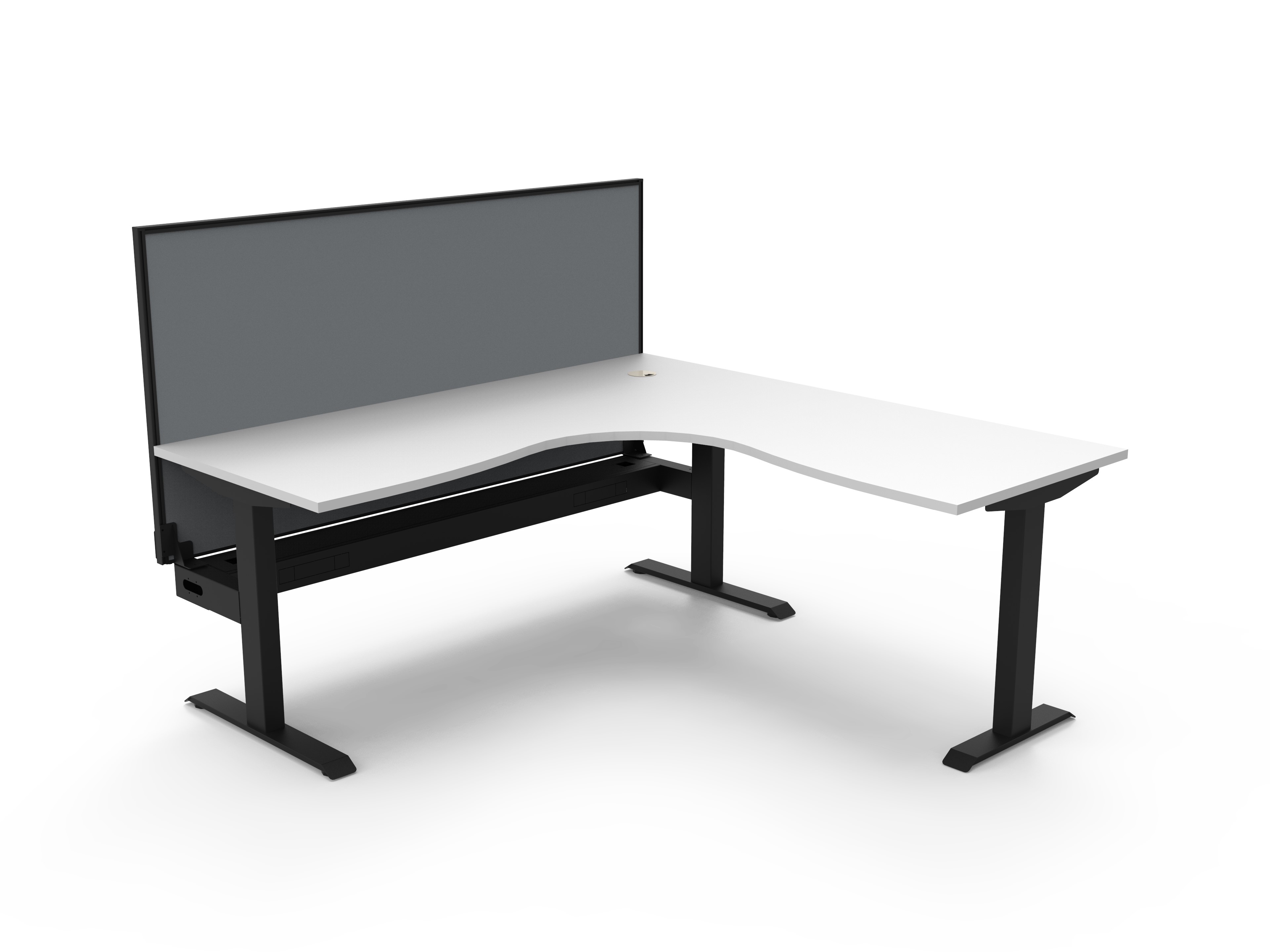 Boost Static Corner Workstation 1800 x 1500 CT - with Screen
